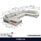 創(chuàng)妙沙發(fā)現(xiàn)代簡(jiǎn)約布藝沙發(fā)組合客廳大小戶型科技布沙發(fā)家具 六件套3.6米 高回彈海綿座包/親膚絨布