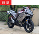 悅物耐典定制國產(chǎn)全新國四h2摩托車400雙缸水冷電噴跑車機車趴賽整車可上 灰色 灰黑色 2號花