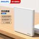 飛利浦（PHILIPS）開(kāi)關(guān)插座面板空白面板86型通用空白面板遮丑蓋床頭填空面板 象牙白