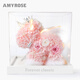 AMYROSE 永生花獨角獸繡球玫瑰花禮盒三八節女生禮物生日送女友愛(ài)人閨蜜 獨角獸夢(mèng)幻粉【燈光版】