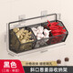 優(yōu)勤（YOUQIN）蔥姜蒜收納筐廚房置物架菜籃子生姜大蒜掛籃墻掛式調(diào)料盒壁掛神器 黑色-三格