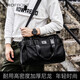 ZEROFRONT男士單肩斜挎包大容量尼龍手提旅行包休閑運動(dòng)包短途出差電腦包潮 小號黑色+尼龍材質(zhì)+前后磁扣開(kāi)口