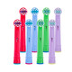 適配歐樂(lè )B/OralB兒童電動(dòng)牙刷頭通用D10,D12,D100,DB4510K,3709刷頭電迪生 兒童刷頭多色8支