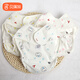 Babyprints嬰兒尿布兜隔尿褲透氣防水防側(cè)漏可洗3條裝 藍(lán)色均碼