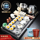 兿凡臻品紫砂功夫茶具套裝全自動(dòng)實(shí)木茶盤(pán)一體式家用陶瓷茶壺蓋碗茶杯整套 瓷石馬盤(pán)+白瓷山水茶具套裝 1件