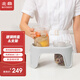 北鼎（Buydeem）中式家用陶瓷盤 強(qiáng)化陶瓷 菜盤碟 純白陶瓷盤餐具菜盤 搭配蒸燉鍋 G56A定制玻璃燉盅