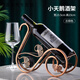游復吟紅酒架斜放紅酒架子裝飾擺件展示架家用創(chuàng  )意輕奢酒瓶架子斜放收納 小天鵝酒架【古銅色】