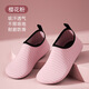 鑄固 室內健身鞋男女訓練防滑瑜伽鞋跳繩鞋舞蹈鞋跑步機運動(dòng)童鞋 淺粉色 34-35 