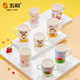 五和（WUHE）兒童水杯防燙防摔卡通帶蓋飲水杯刷牙杯寶寶喝水杯兒童餐具牛奶杯 【0-3歲】櫻花貓帶蓋杯 200ml
