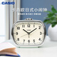 卡西歐（CASIO） 卡西歐CASIO臥室小綠表貪睡夜燈時(shí)尚簡(jiǎn)約學(xué)生床頭打鈴鬧鐘 卡通日系TQ-159-3PF