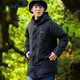 mont·bell戶外秋冬連帽650蓬鴨絨中長款保暖羽絨服男款外套 1101547 黑色 BK L