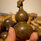 金絲楠木精品龍頭葫蘆福祿木雕車掛飾創(chuàng)意天然材質原木擺件手把件 陰沉木7.8cm