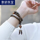默研（MOYAN）陰沉木老山檀香木混搭木質(zhì)手串帶香味簡(jiǎn)約男女佛珠盤玩手鏈 三圈款GSF-A03-301