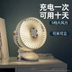 鑫金霸（jb）夾式風(fēng)扇小型學(xué)生宿舍床上便攜式迷你usb可充電夾子辦公室桌上桌面上鋪大風(fēng)力嬰兒床夜燈電風(fēng)扇LL8 白色 插電款