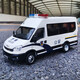 原廠(chǎng) 1:24 南京依維柯歐勝 依維柯警車(chē) 特警合金汽車(chē)模型車(chē)模收藏 送禮 白色 警車(chē)