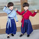 微愛(ài)的小松鼠漢服兒童春秋唐裝寶寶古裝國學(xué)服國學(xué)服裝幼兒園中秋表演服3299 天藍色 120
