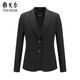 雅戈爾（YOUNGOR）西服外套女士秋冬羊毛混紡面料女套西上衣商場(chǎng)同款 藏青 M 165/88A