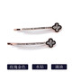 AiChoice氣質(zhì)簡(jiǎn)約一字夾劉海夾水鉆發(fā)夾頂夾盤(pán)發(fā)邊夾頭飾韓版對夾女發(fā)飾 A款（一對）