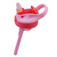 contigo適用適配康迪克兒童吸管杯配件小靚仔保溫杯塑料杯鴨嘴水杯吸管 硬吸管粉色蓋子