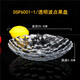 青蘋(píng)果（QINGPINGGUO）時(shí)尚玻璃果盤(pán)圓形盤(pán)透明玻璃水果盤(pán)玻璃盤(pán)子干果盤(pán)西瓜盤(pán)KTV果盤(pán) DSP6001-1透明波點(diǎn)果盤(pán)25.5CM