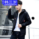 韓三歲初中學(xué)生裝外套男孩潮16歲高中生加絨夾克24秋冬裝15青少年17衣服 黑色3卡通（春秋款） XL （建議體重105-125斤）