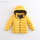 MARC&JANIE馬克珍妮童裝兒童冬裝男女童超輕羽絨服寶寶羽絨外套201889 杏黃【201986】 110 5歲