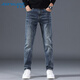 真維斯（Jeanswest）牛仔褲男2025秋冬簡(jiǎn)約時(shí)尚復古潮牌休閑通勤長(cháng)褲子男藍灰色34