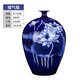 景韻雅成景德鎮(zhèn)瓷器新中式青花瓷花瓶裝飾品擺件家居客廳書房博古架大號 荷花福氣瓶