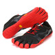Vibram室內(nèi)健身訓(xùn)練五指鞋男赤足輕便室外運(yùn)動(dòng)鞋健身訓(xùn)練休閑鞋五趾鞋 紅黑色 44