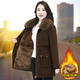 啄木鳥(niǎo)（TUCANO）加絨加厚派克中長(cháng)款棉服冬季新款女裝寬松棉衣羊羔絨羽絨棉襖外套 卡其色【加絨加厚】 3XL 【建議135-150斤】