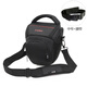 攝曜適用佳能相機包單反微單三角包EOS700D600D200D二代850D80D6D2 M50M6 升級款 黑色 中號+禮品+腰帶