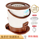 德百分手動(dòng)脫水機(jī)甩干桶免電拉繩式衣物小型宿舍神器學(xué)生自駕游水桶小型干衣機(jī)速干脫水機(jī) 卡其色