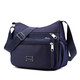 東選情人節中老年人女包包新款尼龍帆布單肩斜挎包女士背包中年媽媽包 深藍色大號