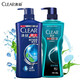 清揚（CLEAR）男士去屑洗發(fā)水古龍香氛沐浴露組合 500g+600g 清爽控油海洋香氛 活力運動(dòng)500g1瓶+深海探險600g