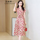 衣典零一（LEDIALYI）2025夏季女裝新款杭州高端氣質(zhì)品牌真絲連衣裙桑蠶絲碎花裙子夏天 粉色 L