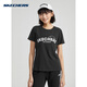 斯凱奇（Skechers）2020春夏運動(dòng)時(shí)尚印花T恤女子親子短袖衫L220W171 碳黑 S