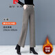 皮爾卡丹（pierre cardin）毛呢窄版闊腿褲女秋冬2025高腰垂感加絨加厚小個子九分直筒褲 咖啡色【加絨更保暖】 推薦 加厚 S 【建議85-95斤】