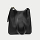 tushky品牌包包女2026新款真皮女包簡(jiǎn)約水桶包軟皮大包女神節單肩斜挎包 黑色