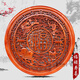 木雕掛件香樟木實(shí)木雕刻掛件中式客廳福字圓形玄關(guān)背景墻壁掛 福祿壽喜80cm