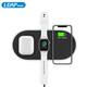 利樂普 三合一無線充電座雙10w無線充電器Airpods藍牙耳機iWatch8蘋果手表無線充電底座 黑色 快充版 三合一無線充
