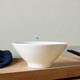 LICHEN 純白骨質(zhì)瓷斗笠碗陶瓷飯碗景德鎮(zhèn)餐具 4.5英寸飯碗