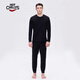 HOTCHILLYS紅辣椒新10級男女冬季加厚抓絨衣保暖內衣褲戶(hù)外運動(dòng)滑雪打底套裝 男套裝（黑色） XL