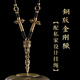 藏漢屋尼泊爾西藏黃銅手工三面穢跡金剛橛普巴杵復(fù)古個性項鏈吊墜男女 銅版金剛橛配私家設(shè)計掛繩