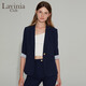 Lavinia Club拉維妮婭新款女式通勤職業(yè)七分袖設(shè)計感氣質(zhì)干練西裝B33W12 藏藍色 L 170/92A