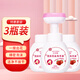潔芙朗（JAFFRONG）花朵洗手液300ml*3瓶裝 綿密泡沫花瓣形慕斯草莓香味成人家用囤貨