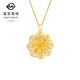 菜百首飾 足金吊墜 時(shí)尚優(yōu)雅黃金花絲花朵吊墜掛墜女 送禮物 計(jì)價(jià) HJ 黃金吊墜/項(xiàng)墜（不含鏈） 約10.30g