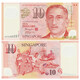 亞洲-全新UNC 新加坡外國錢(qián)幣 2006-18年 錢(qián)幣僅供收藏 塑料鈔10新元P-48單張