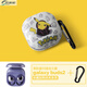 巴蒂尼 三星Galaxy Buds2保護套Buds2Live耳機殼Buds2 Pro降噪藍牙耳機套軟 三星Buds2/Buds2 Pro【白底呆萌】