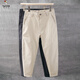 啄木鳥(niǎo)（TUCANO）春夏季新款潮牌凈版男士休閑褲子復古日系直筒錐形褲長(cháng)褲百搭 卡其色休閑褲(四季款式) 30110-120斤