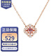 SWAROVSKI 施華洛世奇 跳動的心項鏈 時尚水晶鎖骨鏈 生日七夕禮物送女友 項鏈 鍍玫瑰金 5514488